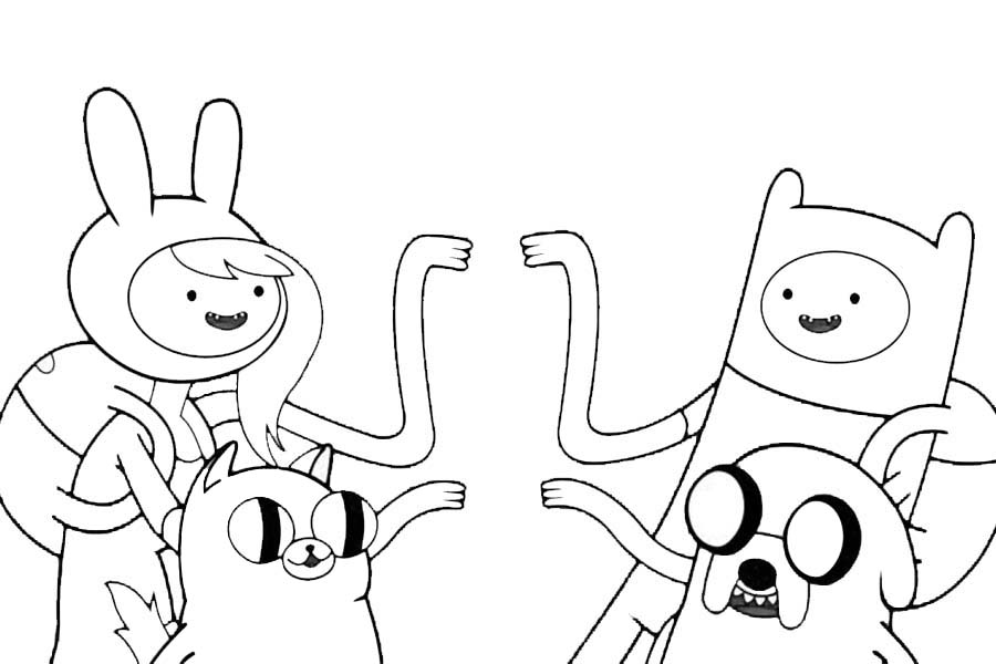 Coloring a character from Adventure Time